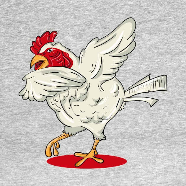 'Dabbing Dancing Chicken' Funny Dabbing Animal Gift by ourwackyhome